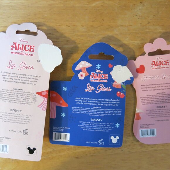 Alice in Wonderland Lip Gloss AND Beauty Blender Bundle 5 items - Picture 5 of 5